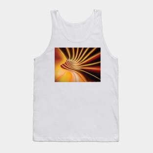 orange flow Tank Top